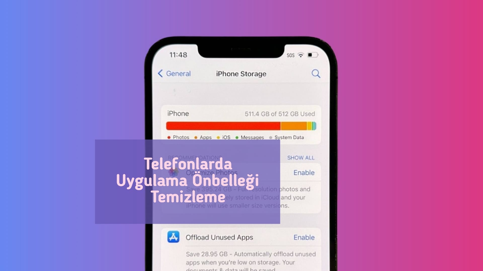 Telefonlarda Uygulama Önbelleği Temizleme